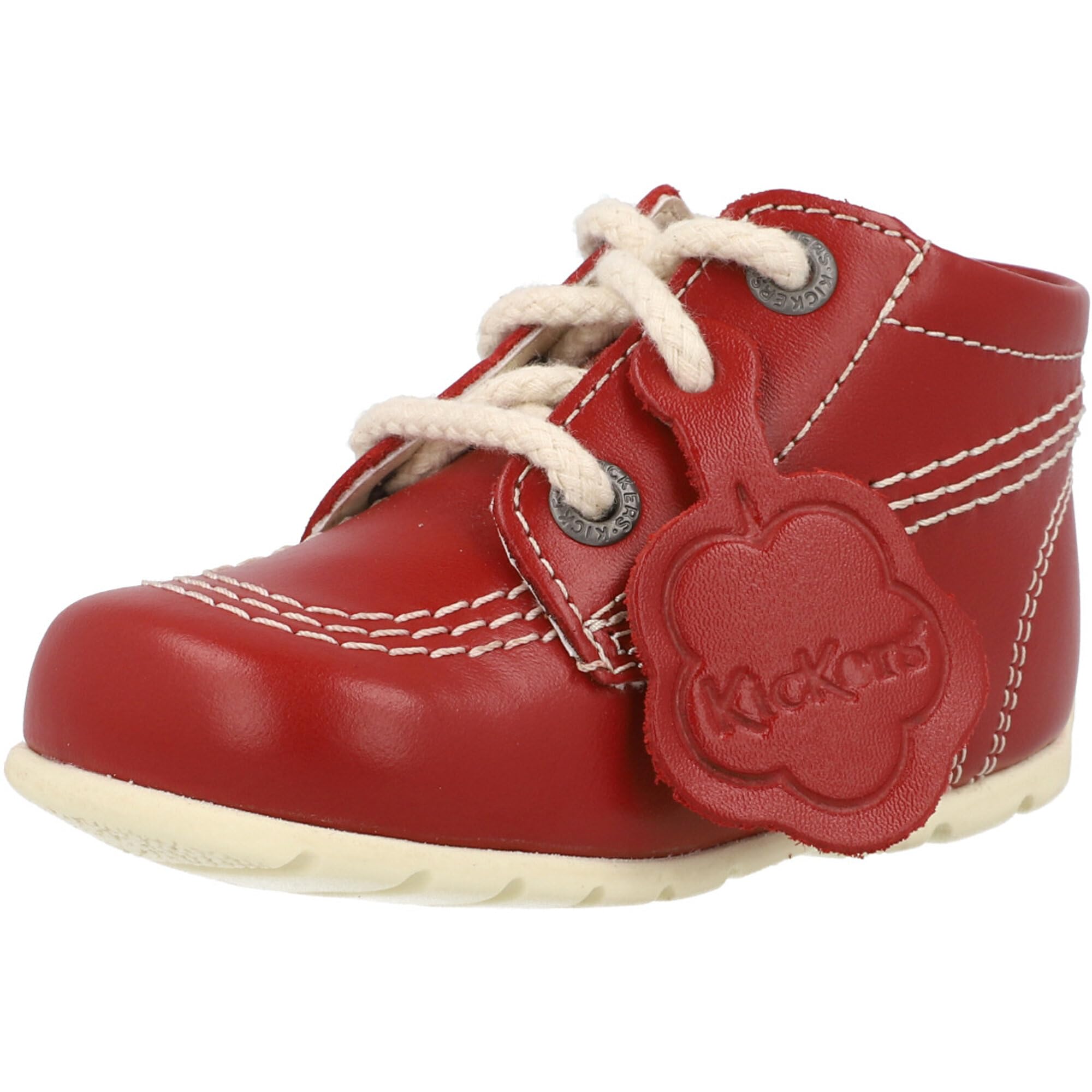 Kickers Unisex Baby Kick Hi Ankle Boots with Zip | Extra Flexibility For | Easy On And Off, Brown, 3 UK Child