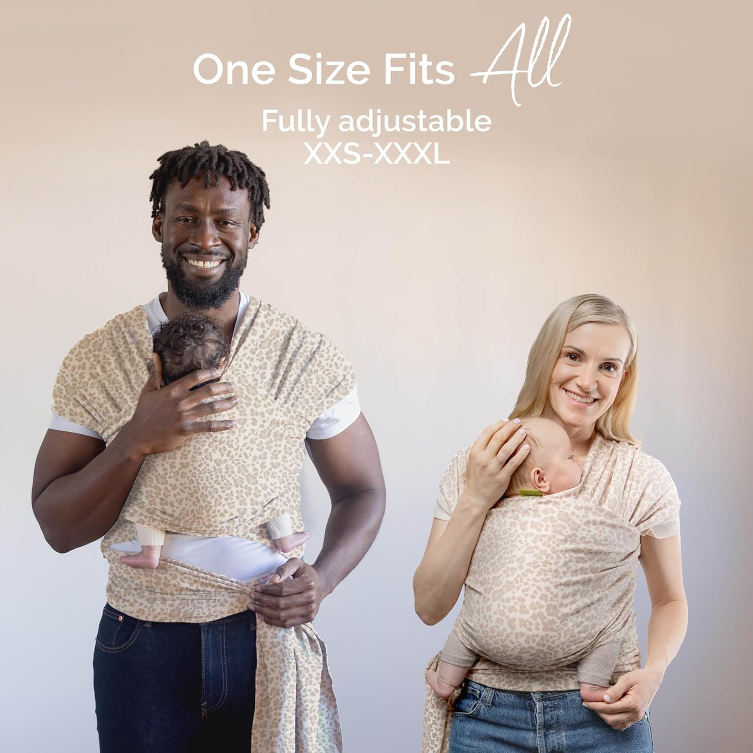 Boba Écharpe de portage extensible pour bébé du nouveau-né au tout-petit – Écharpe de transport pour bébé – Mains libres – Porte-bébé – Porte-bébé du nouveau-né à l'tout-petit de 3,2 à 15,9 kg - 3