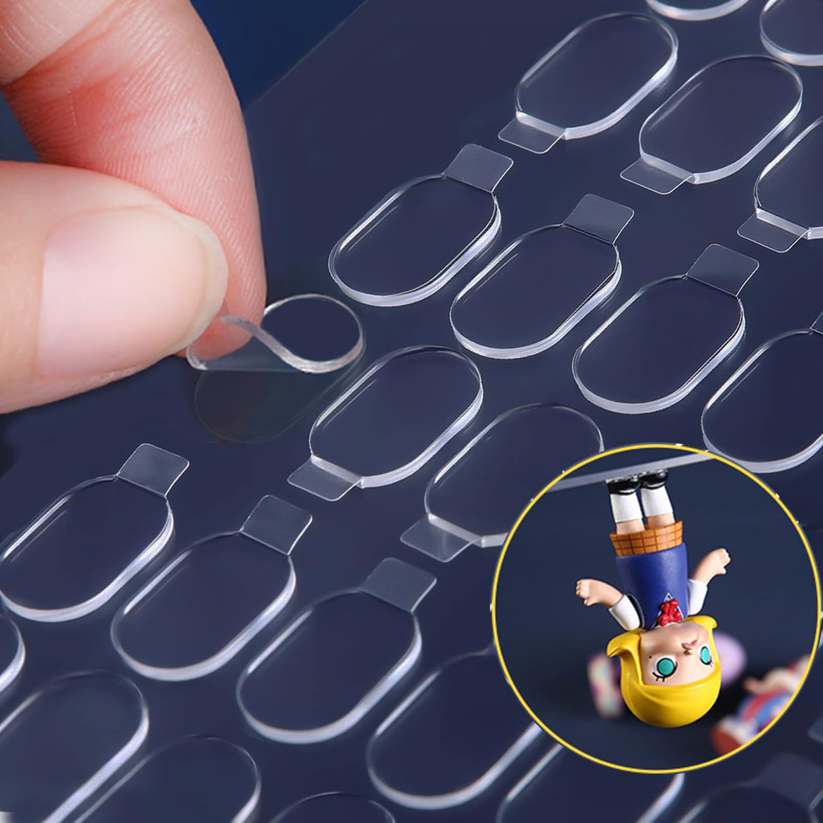 Adhesive Stick dots Two-Sided Sided Mounting Putty Stick Tack for Wall Hanging Crafts Balloons Festival Party Decorations,Clean Removable(0.31"*0.51"-500)
