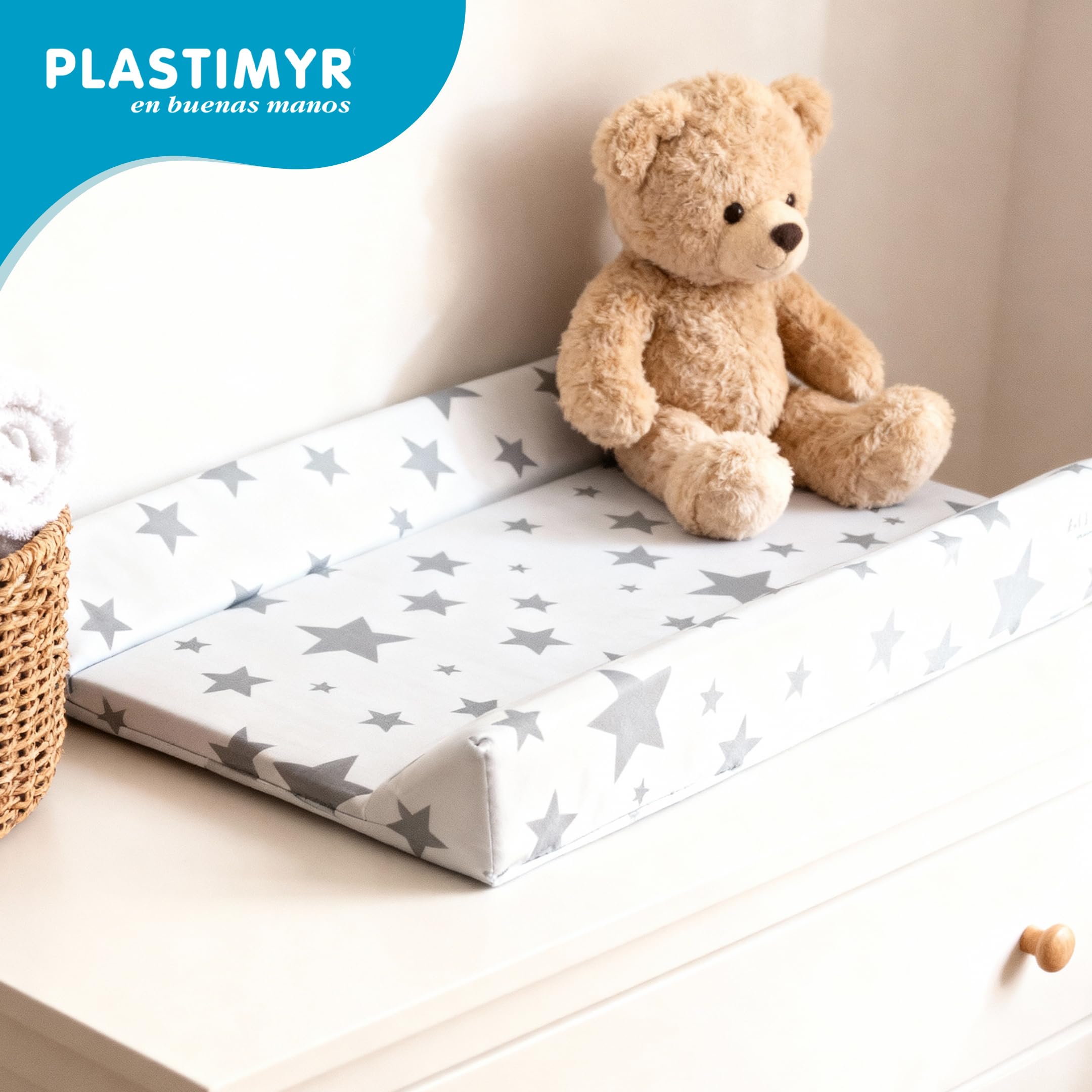 Plastimyr - Cambiador Flexible Bebe - Cambiador Bebe Impermeable - 81 x 50 x 9 cm