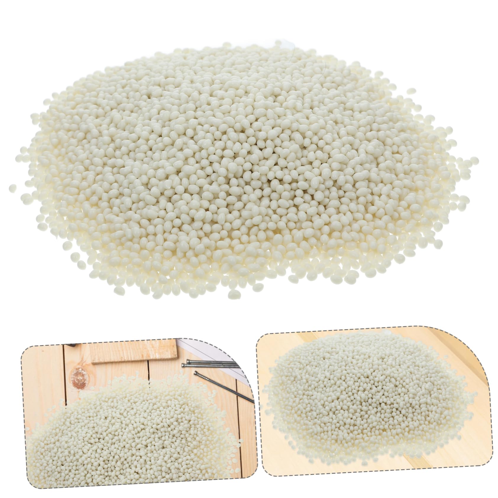 Alipis Pegamento en Gránulos para Manualidades y Muebles, Cola Carpintero Madera de Pvc, 1000g, Adhesivo Termofusible Fuerte para Cantos y Bricolaje