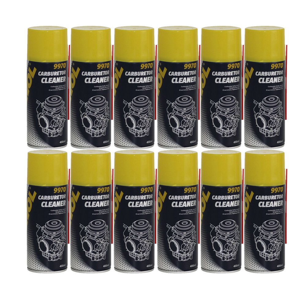 MANNOL 12 x 400 ml 9970 Limpiador de carburador/Limpiador de válvulas de mariposa y carburador