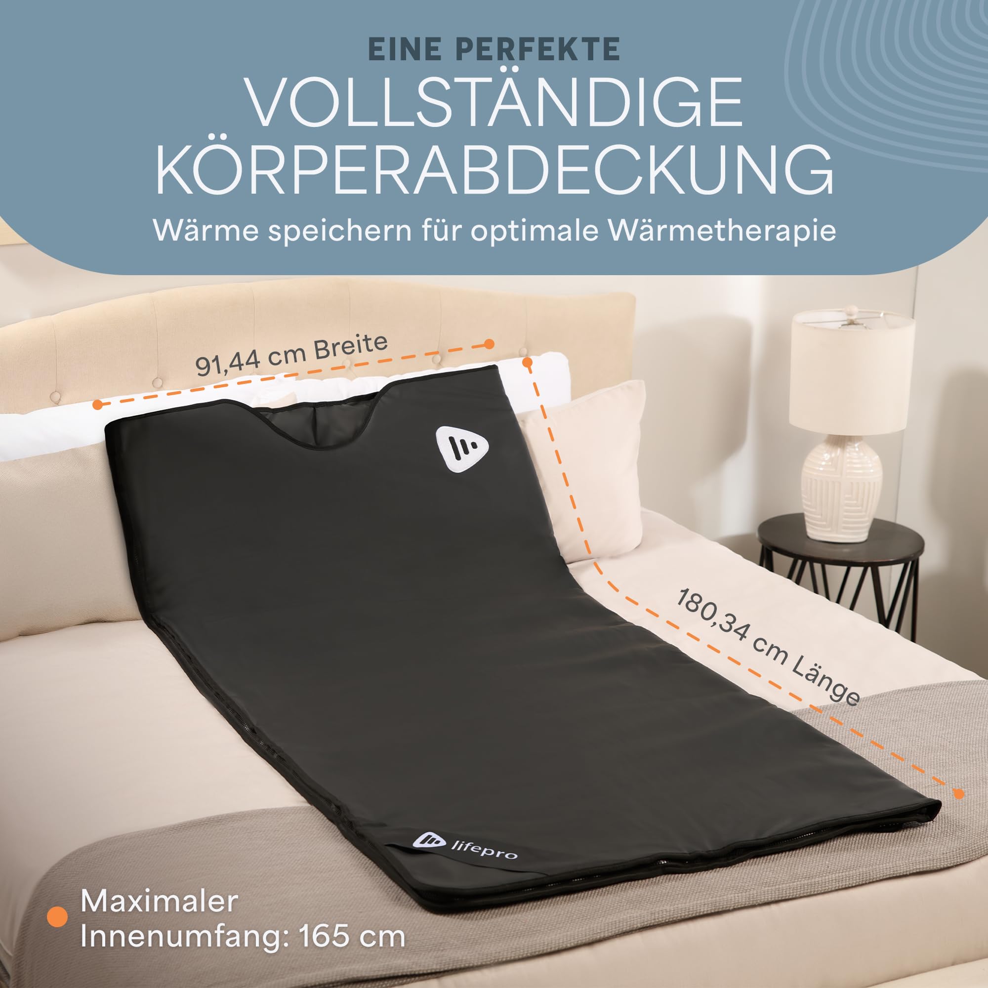 LifePro Infrarot Saunadecke – 9 Stufen Low EMF Ganzkörperwärme für Zuhause