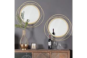 Elegant Gold Circle Mirrors Set for a Touch of Luxury