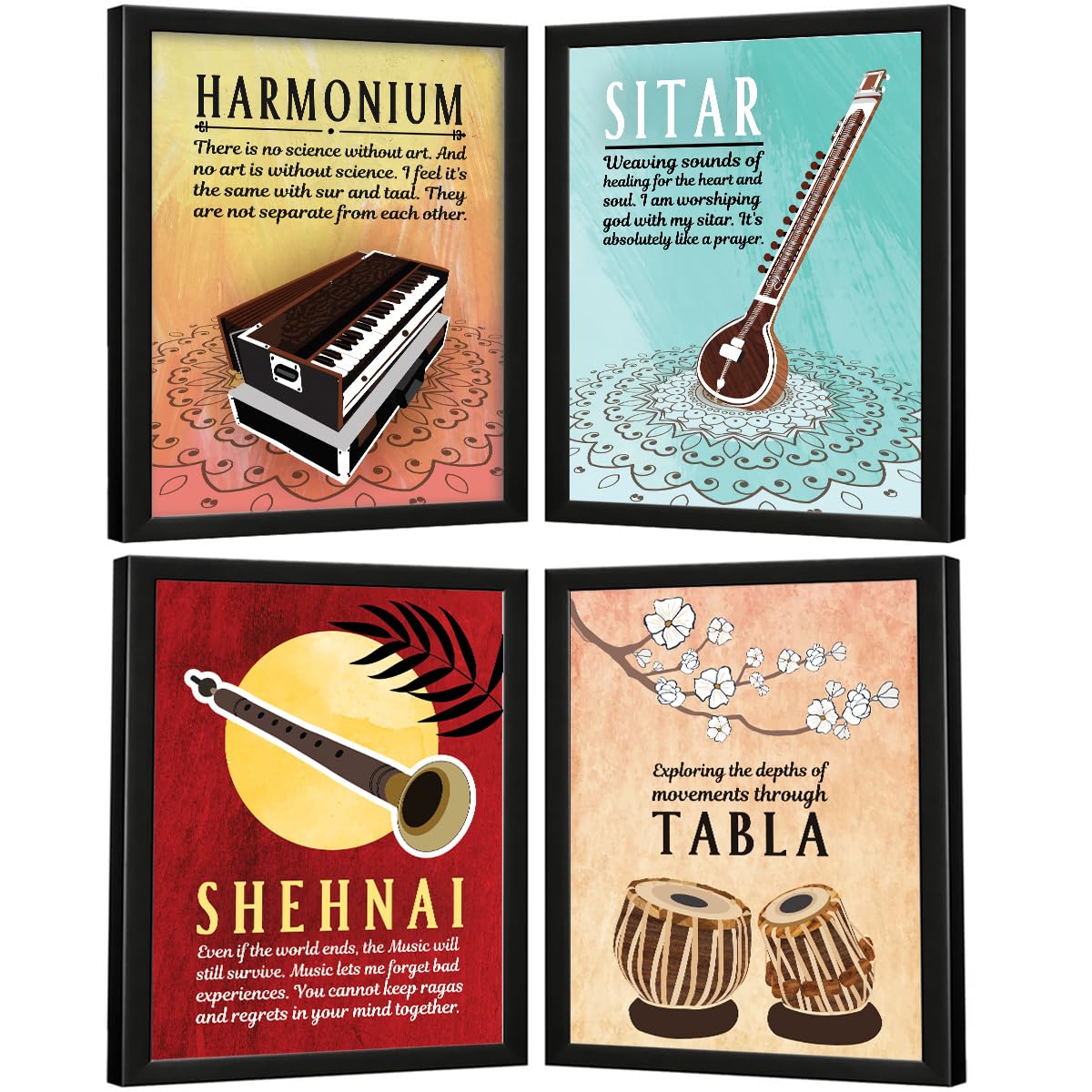 Music Quote Wall Frame - 'Go Where the Guitar Takes You' -10 Music Quote Wall Frame - 'Go Where the Guitar Takes You' -10