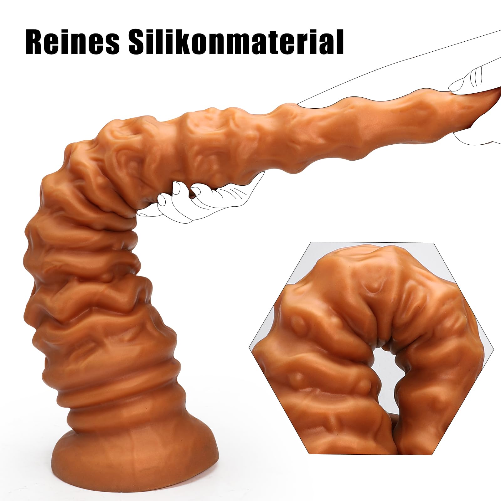 50 cm XXXL Dildo Anal Plug Huge Thick Dildos, Silicone Analplugs Analdildo Butt Plug for Men Women Gays, Saugnapf Dildo Groß Analspielzeuge Didloschwanz XXL Sex Spielzeug Didloschwanz