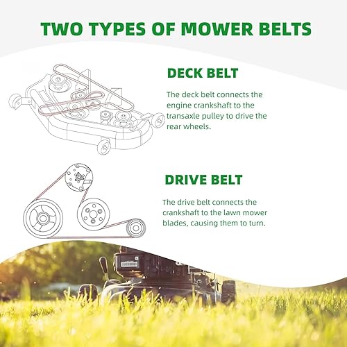 Miniatura 6 de Correa de transmisión de transmisión de 1/2" X89" para John Deere GX20006 105 107 108 115 125 135 145 155c D110 D120 D130 D140 D150 D160 D170 L105