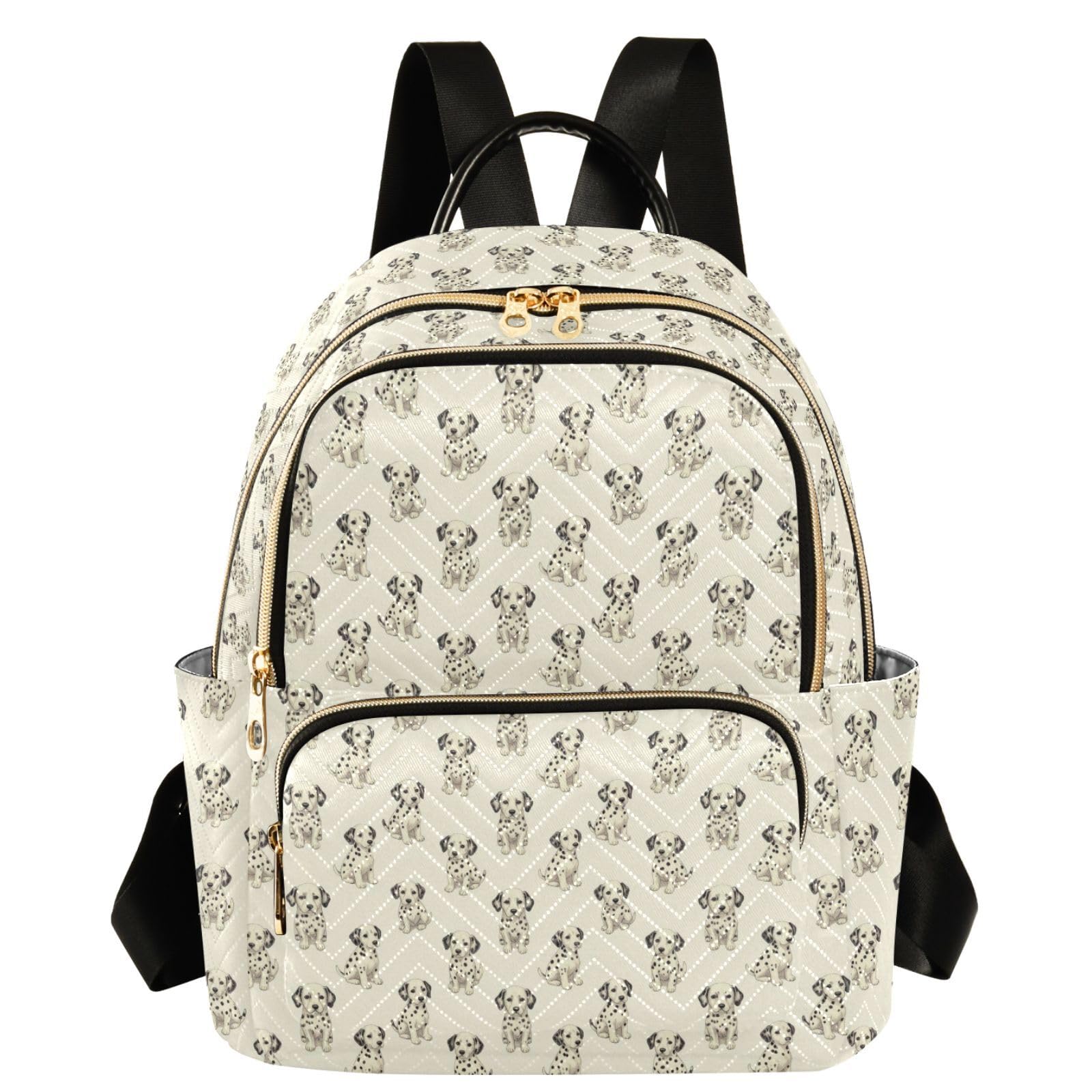 Mochila de cachorros dálmatas para mujeres alegres que aman los animales 8