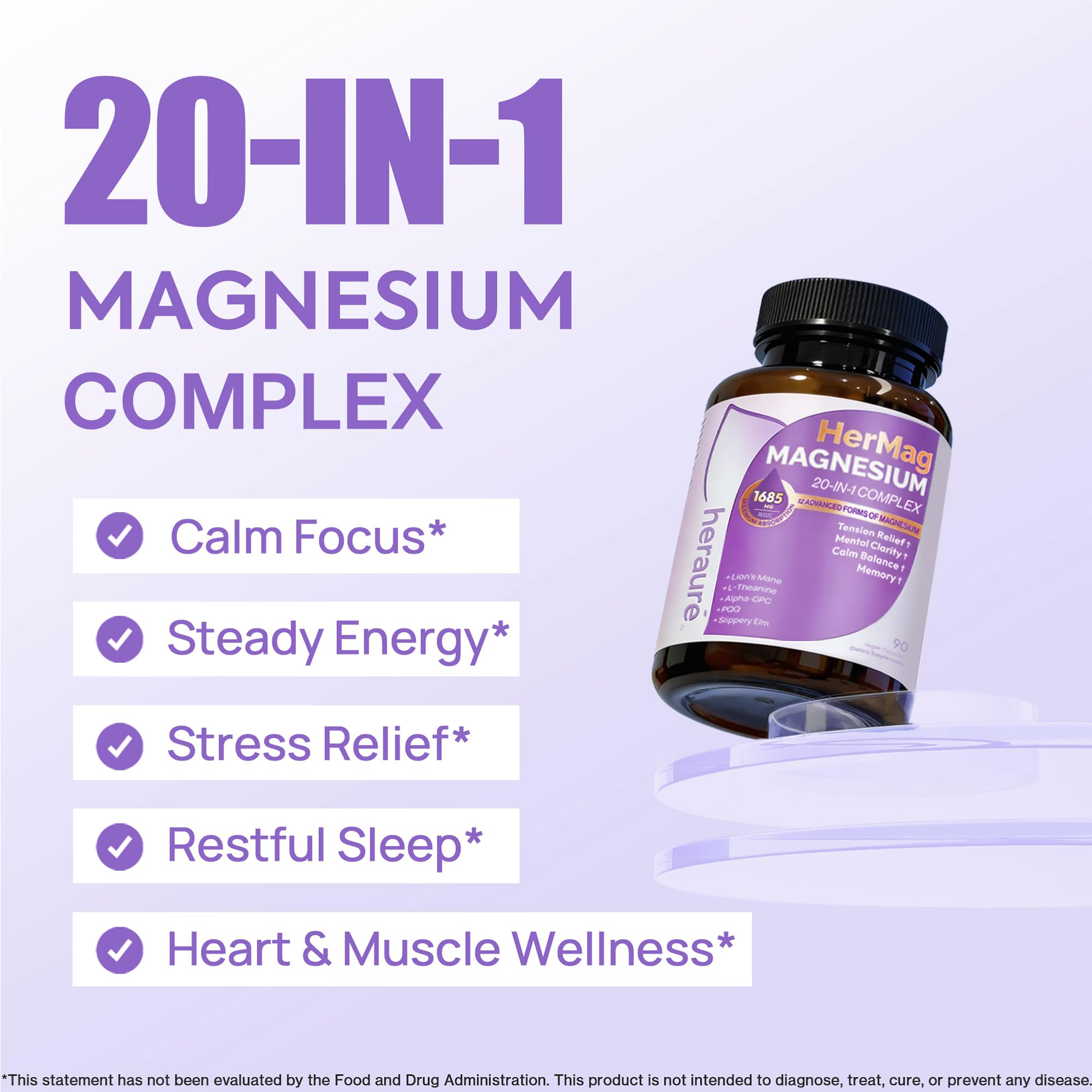 HerAure Hermag Magnesium 20-in-1 Complex Magnesio Complex for Women — Amazon image 3