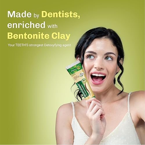 Miniatura 3 de BENTODENT Pasta de dientes remineralizante de arcilla de bentonita calcio remineralizante sin flúor, pasta dental natural con sabor a cardamomo, sin