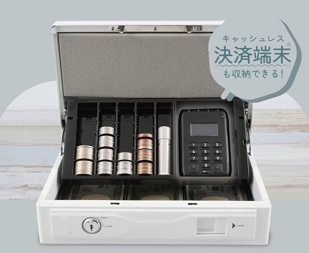 キャッシュボックス Amazon.co.jp: 手提げ金庫 キャッシュボックス そとレジ
