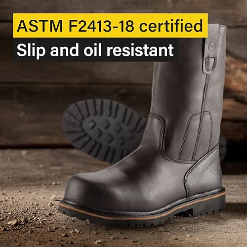 Miniatura 2 de Westland Texan Wellington EH - Botas de seguridad, resistentes al agua, suela de goma de nitrilo, diseño para aceite y soldadura, 100% cuero