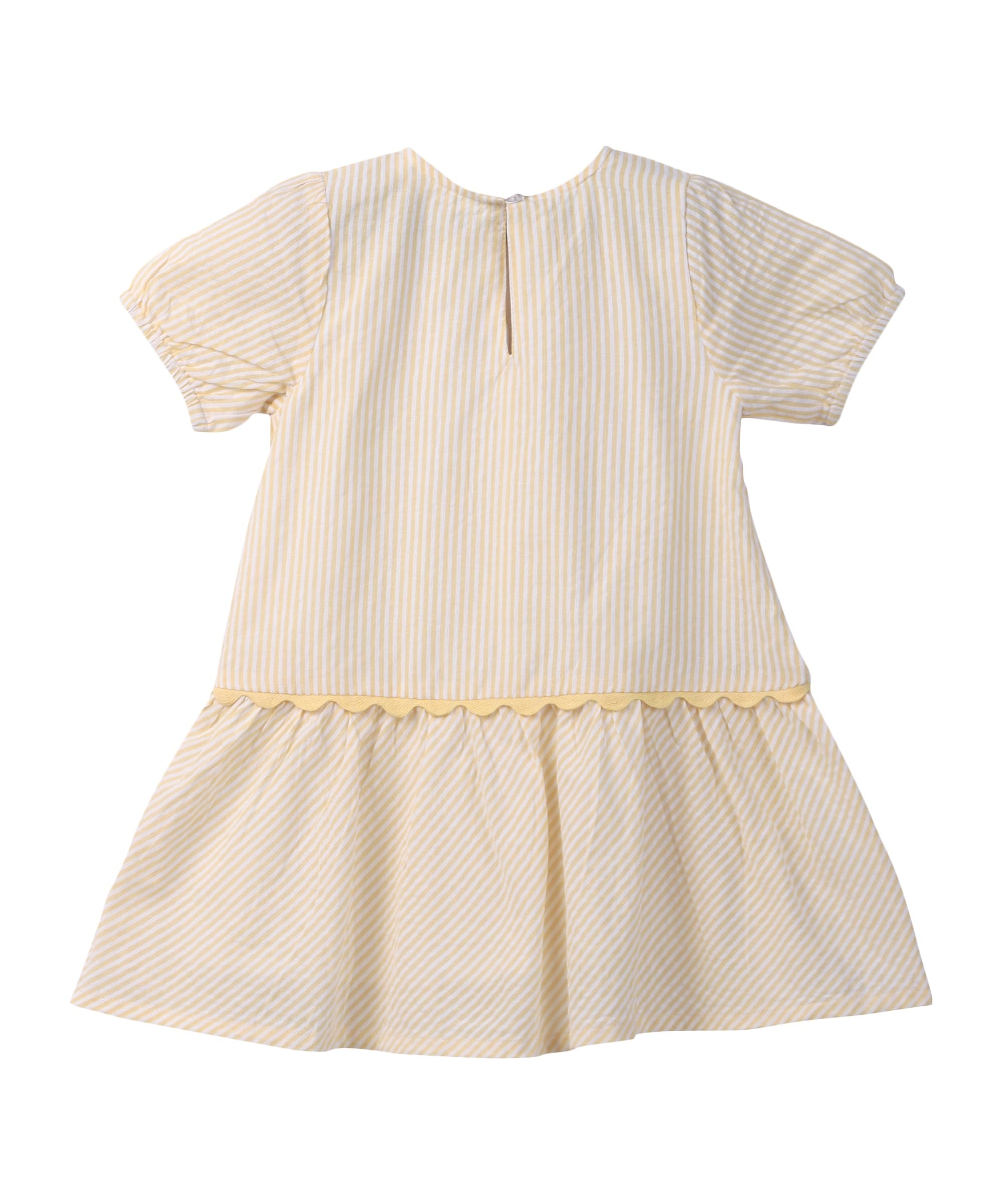 Beebay Kids Girls Y/d lace Detail Dress Yellow 1