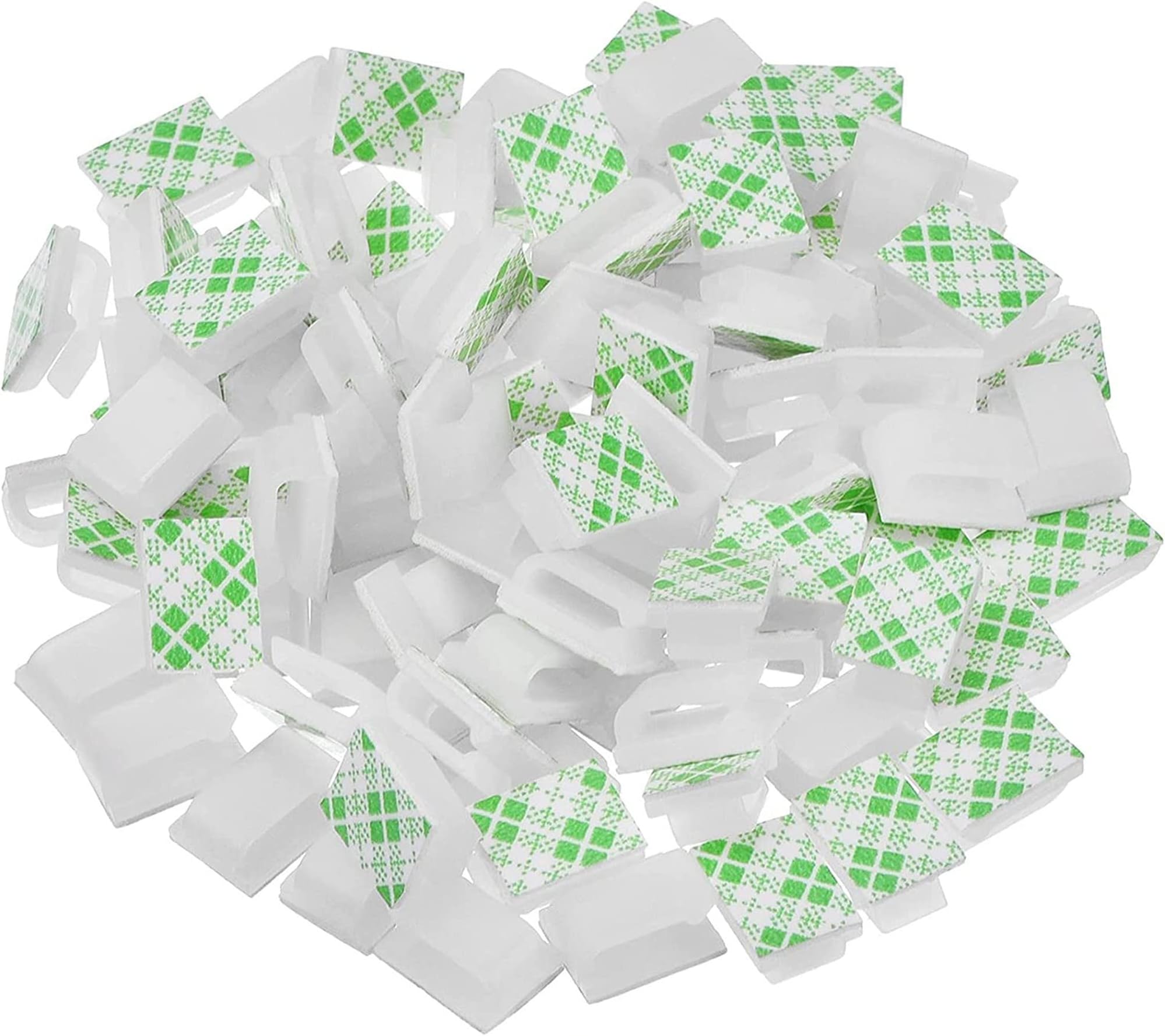 60 Stück Mini Kabelclips Selbstklebend - Weiße Lichtclips Für Innen & Außen