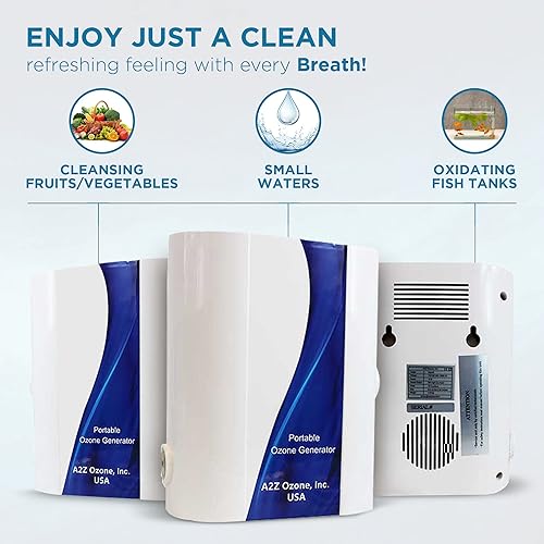 Miniatura 3 de Generador de ozono de agua Aqua-8, hasta 800 mg/h, máquina de ozono de alta capacidad, generador de ozono casero para limpiar frutas, peceras,