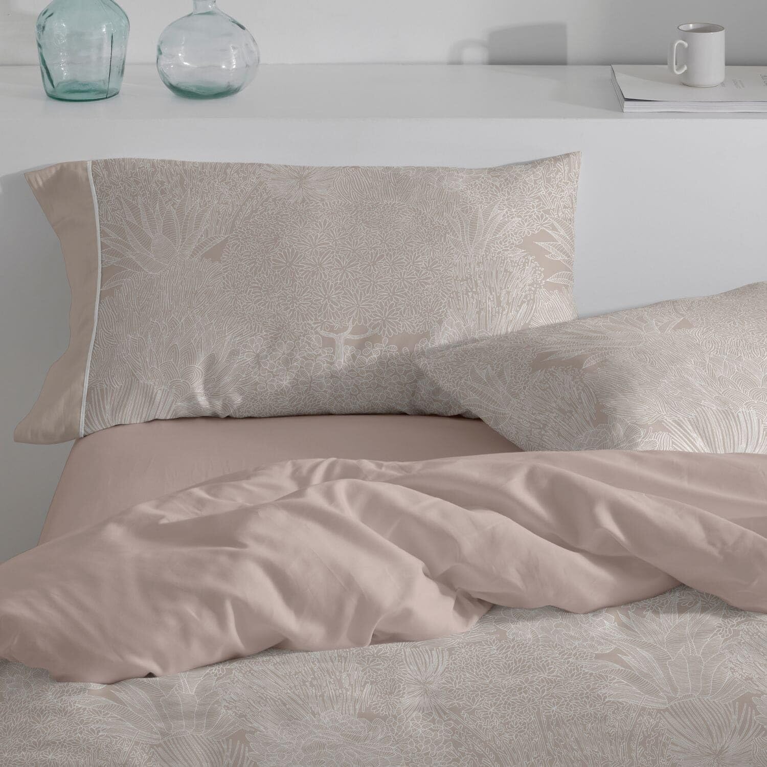 Burrito Blanco | Poszwa na kołdrę z nadrukiem | Łóżko od 150 do 160 cm. (+dostępne rozmiary) | Wzór 045 | Kolor ziemi (150-160 x 190/200 cm)