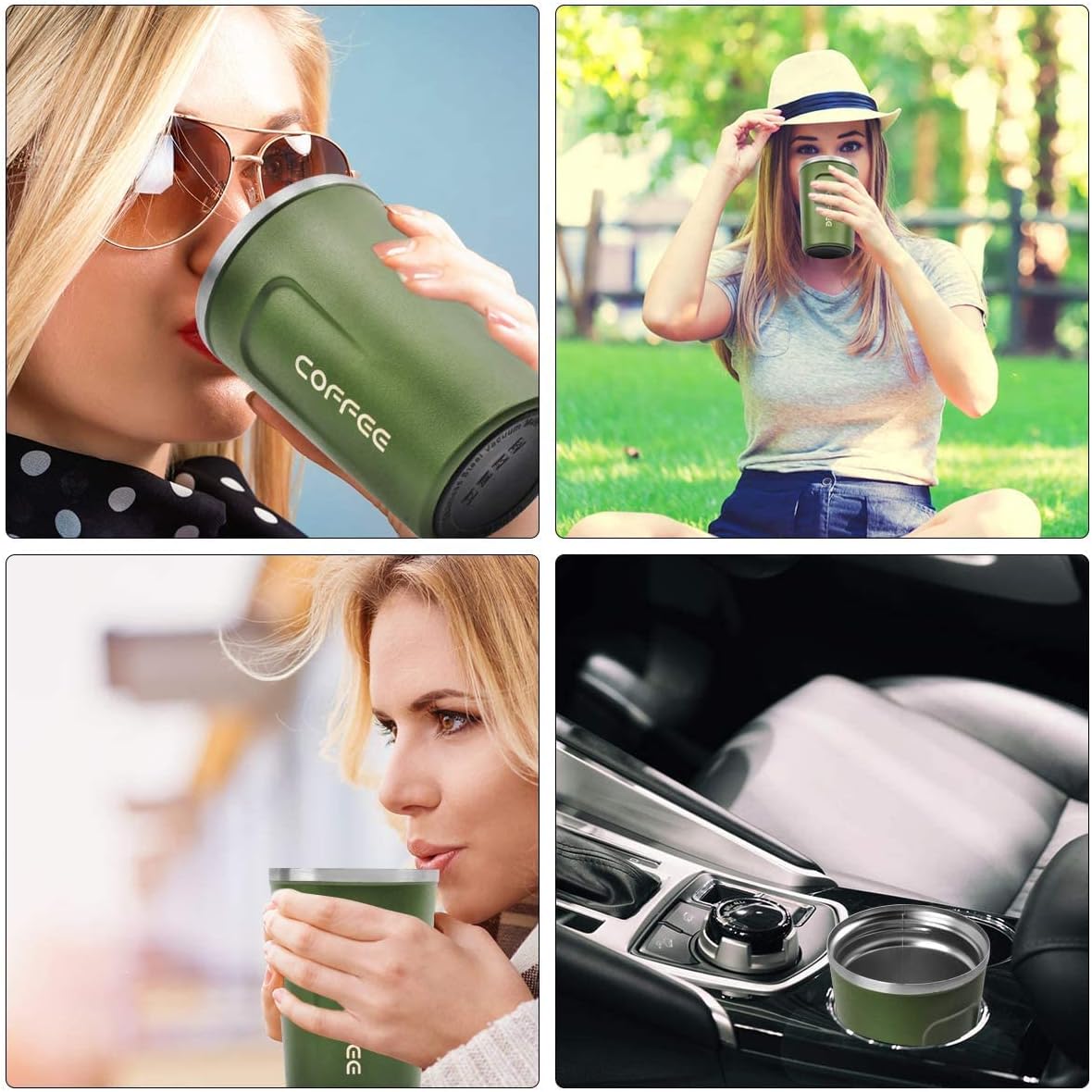 Coffee Mug 12oz - Insulated Travel Mug Spill Proof with Leakproof Lid Vacuum Stainless Steel Travel Coffee Mug Water Tumbler to GO, Reusable Coffee Cup for Men and Women for Hot & Cold Drinks - Image 6