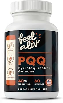 PQQ Supplement 40mg Per Serving | Pyrroloquinoline Quinone Capsules | Cellular Energy & Cognitive Support | Single Ingredient | Clean Label | Vegan | 60 Capsules