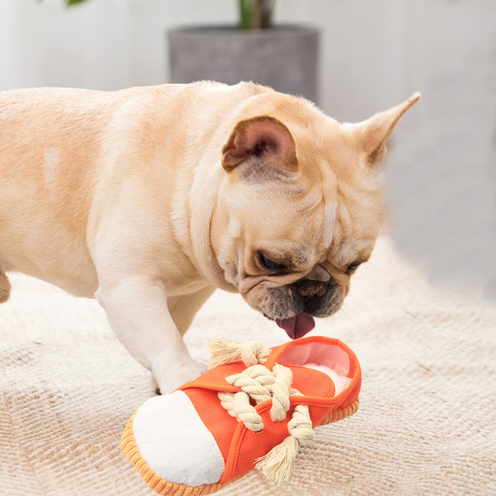 Quietschendes Kauspielzeug Für Hunde In Schuhform – Sicher & Langlebig Für Kleine & Mittlere Hunde