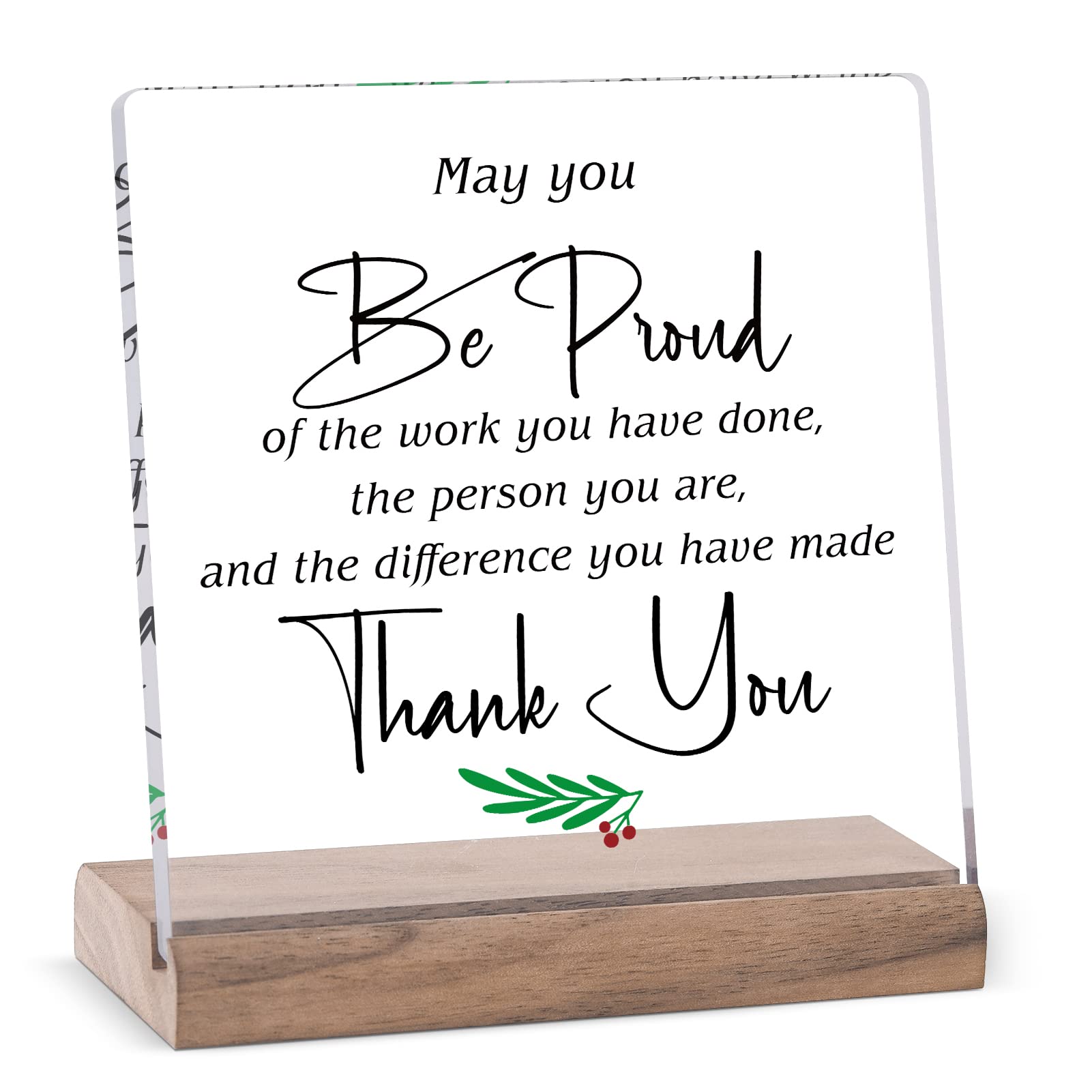 Thank You Gifts for Women, Appreciation Gifts for Mom Sister Coworker Friends Teacher Mentor Coach, Thank You Gifts Clear Acrylic Sign