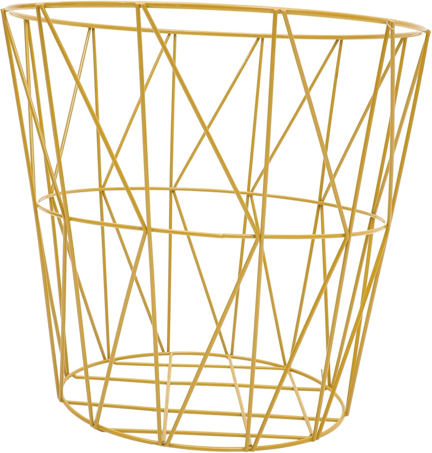 Ciieeo Stylish Iron Wire Basket Magazine Storage Iron Desk Organizer Decorative Home Office Lightweight