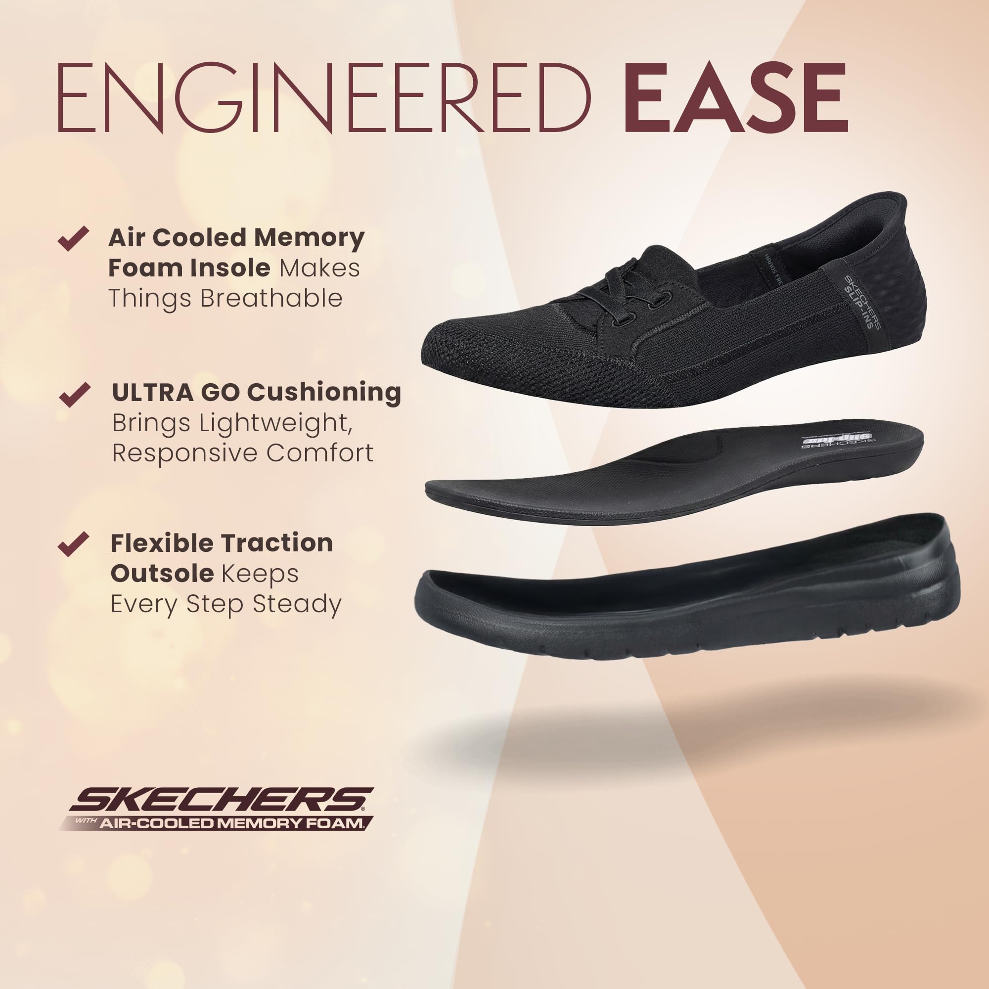 Skechers Donna On-The-Go Flex Top Notch Slip-in ALLENATRICE | Casual, Slip-ins, tappetino Goga raffreddato ad aria, Ultra Go, lavabile in lavatrice