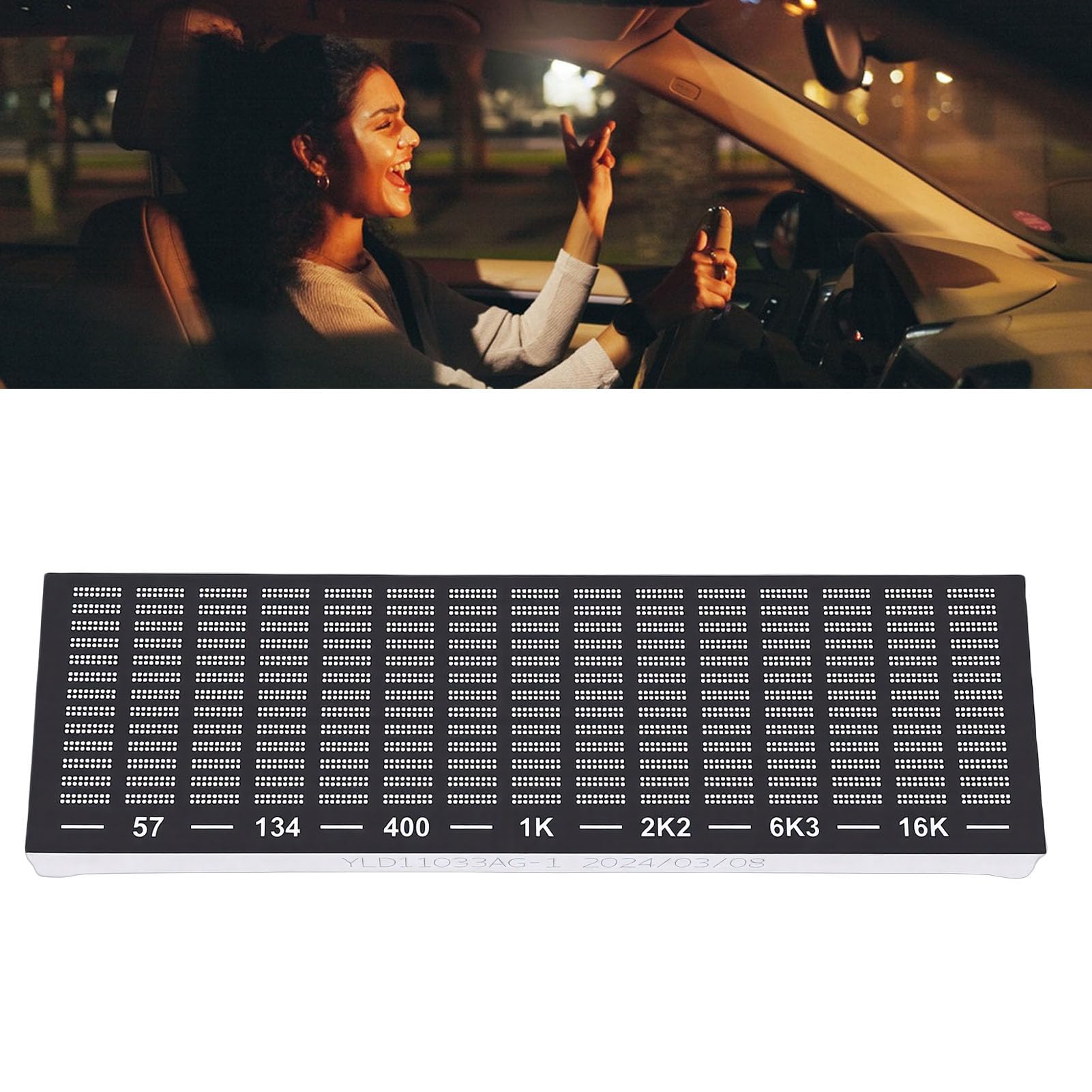Fockety Display Analizzatore di Spettro Audio con Display a LED, Spettro Musicale LED USB per Sala Giochi per Auto, Fonometro Preciso per Musicisti e Appassionati di Audio