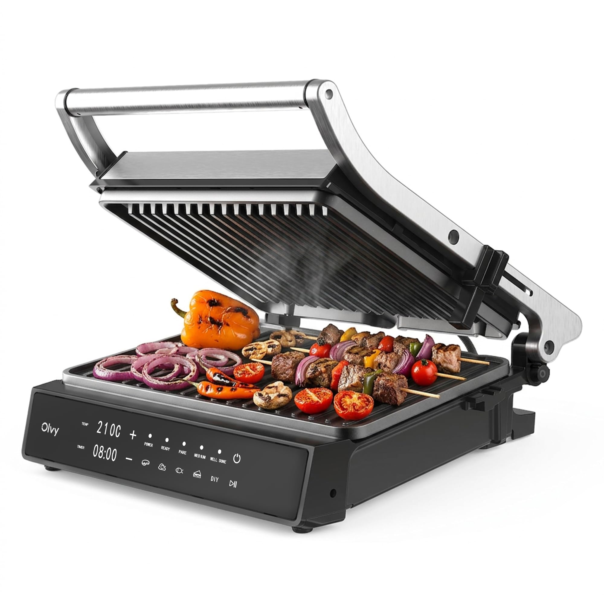 olvy grill de contact 2000w écran