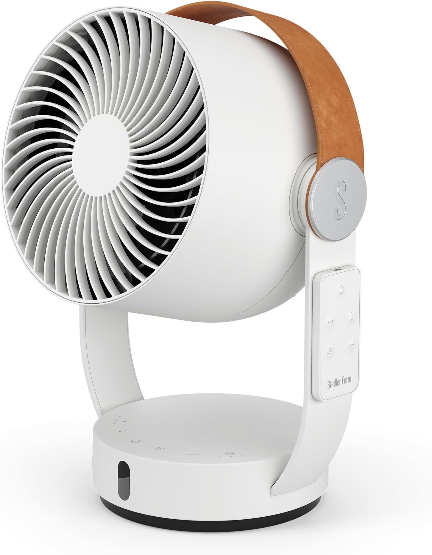 Stadler Form 3D air circulator Leo, fan with horizontal and vertical swing mode, wide range of up to 26 feet, white with remote control