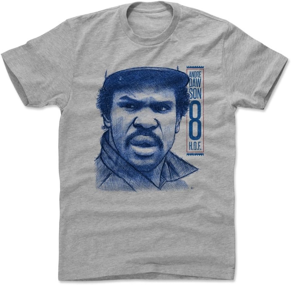 500 LEVEL Andre Dawson Shirt - Vintage Chicago Baseball Men's Apparel - Andre Dawson Sketch