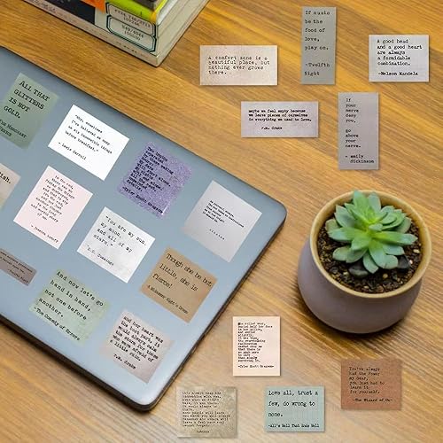 Miniatura 3 de 180 calcomanías de citas para diario, estilo máquina de escribir, motivacional e inspirador, palabras y frases vintage, calcomanías para