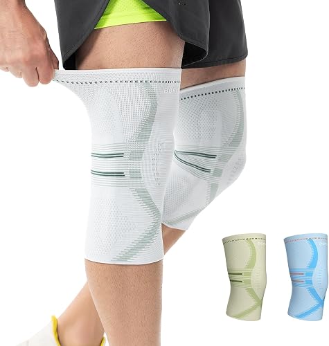 aoFIT Compression Knee Brace for Women & Men, 2 Pack AOCELL Knee Sleeve Support 