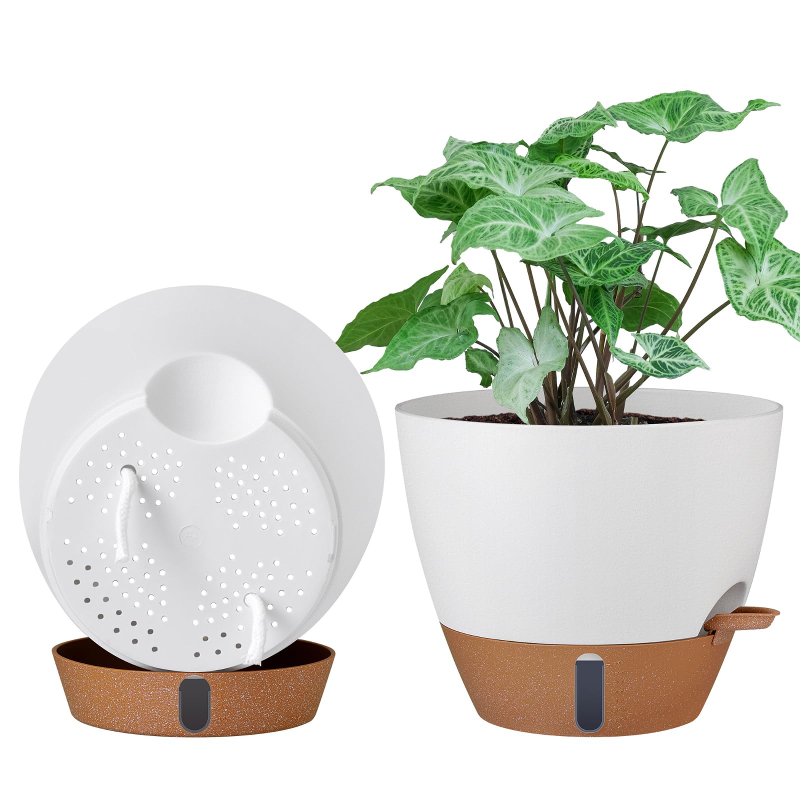 montresor 2 Pack 10 inch Self Watering Pot