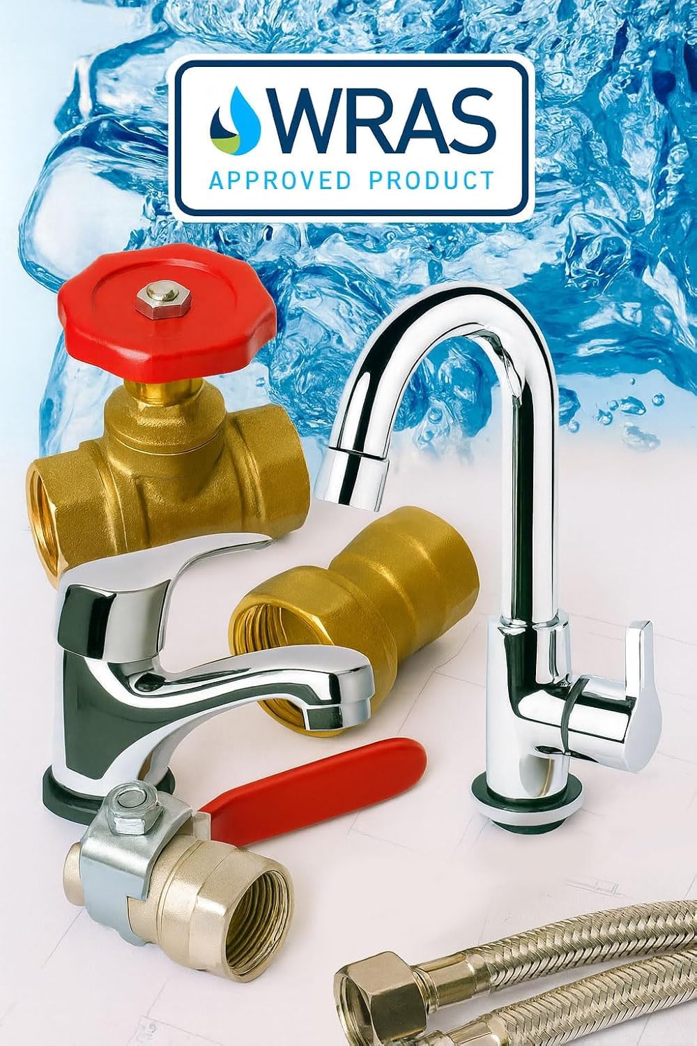 Par de grifos de lavabo sin contusiones, acabado cromado, flujo temporizado, diseño de ahorro de agua, cuerpo de latón duradero