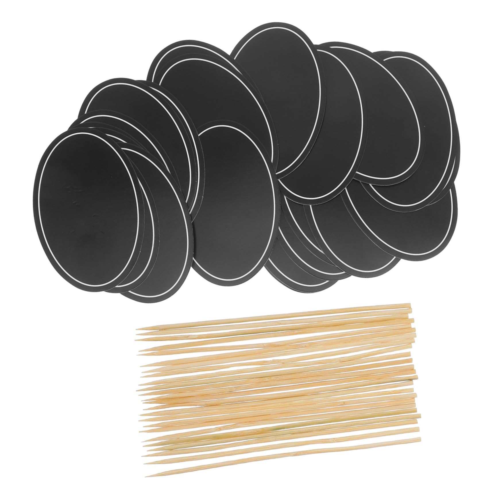 FUNOMOCYA Chalkboard Sign Board Picks 24pcs Food Labels Picks for Party Buffet Wedding Cheese Markers