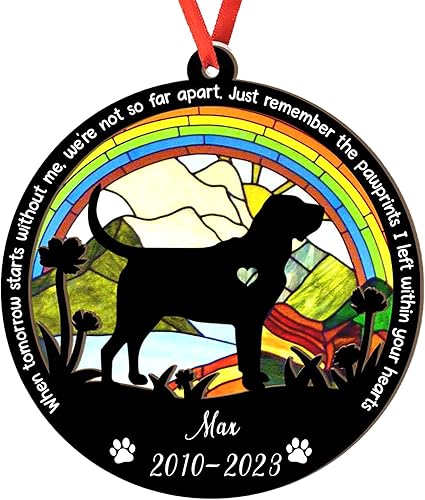 Miniatura 61 de Adorno de atrapasoles de setter irlandés personalizado, adorno de Navidad de Setter irlandés, regalo para perro amante, setter irlandés