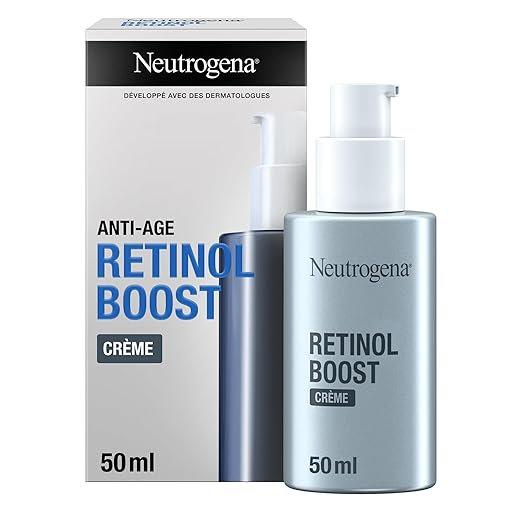 Neutrogena – Crème Anti-Âge Retinol Boost (flacon-pompe de 50 ml) – Soin du visage pour combattre les signes visibles de l'âge – Crème pour le visage enrichie en rétinol