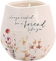 Vista 1 de Pavilion - Friend - Vela de cerámica de 8 onzas, vela perfumada de jazmín, regalos de feliz cumpleaños para mujeres, mejores amigas, mejores amigas