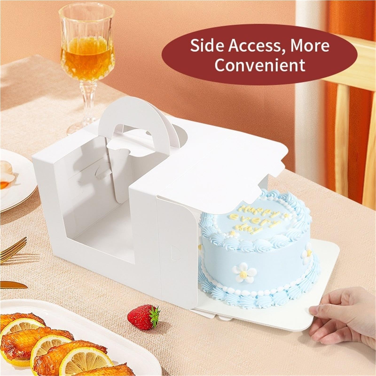 Scatola per Torte Scatola for torta Kraft bianca da 5/10 pezzi
