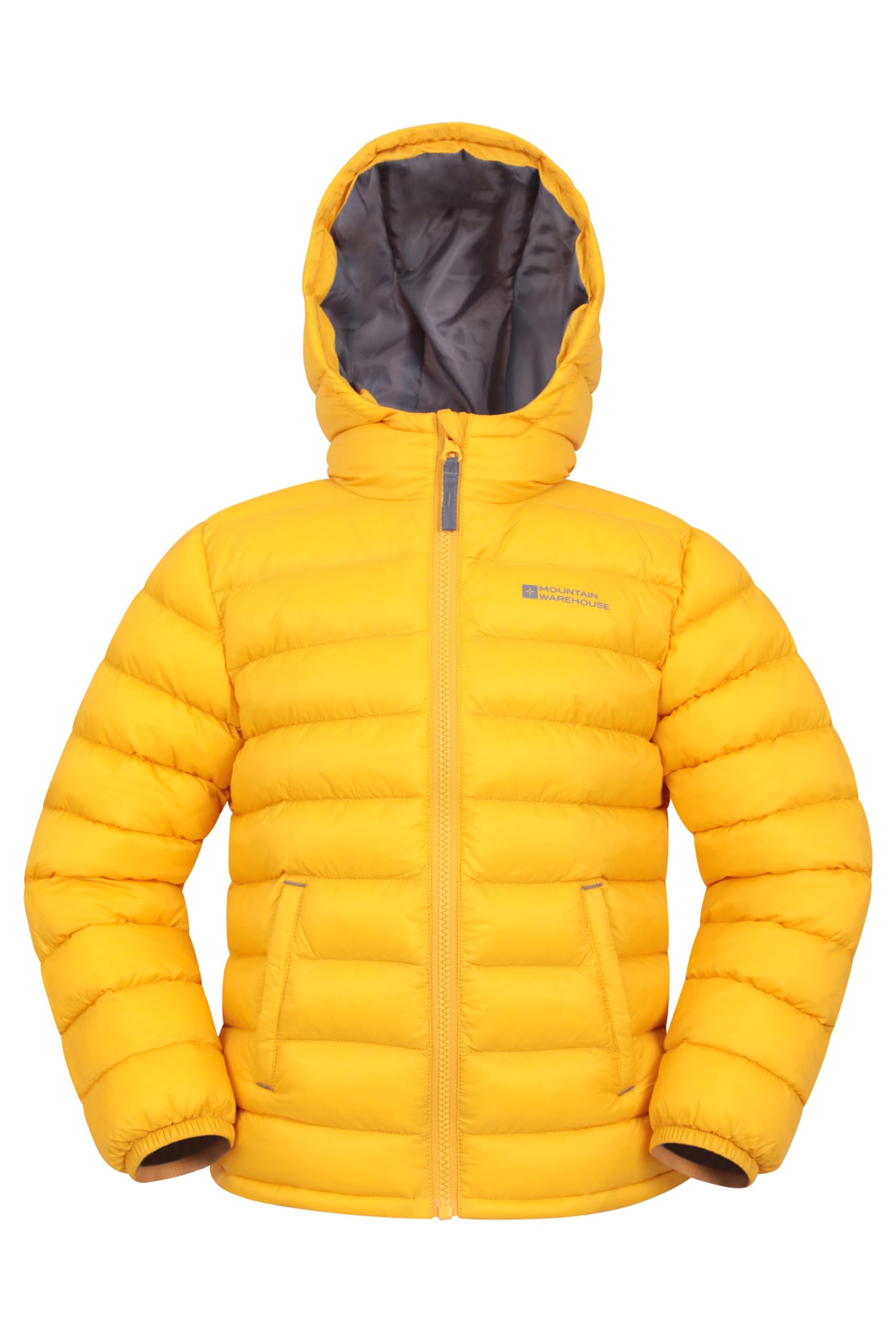 Mountain Warehouse Seasons Manteau Imperméable pour Fille Et Garçon - Doudoune Rembourrée, Légère À Capuche Enfant, Veste Matelassée - Printemps été, école, Voyage