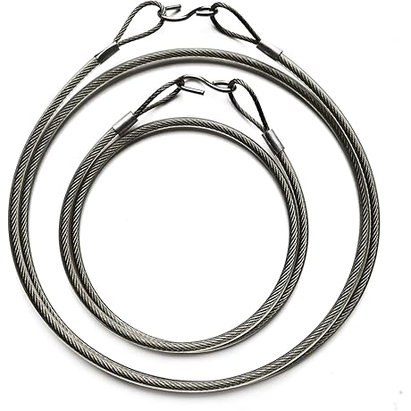 2-Pack Bird Feeder Hanger for Tree - 23.6" and 35.4" Hanging Cables