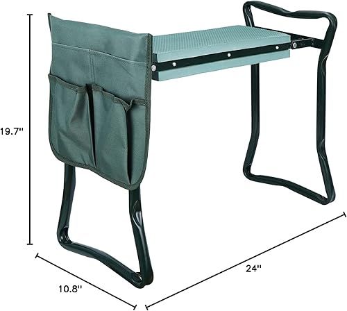 Miniatura 2 de Banco plegable de rodillas de jardín con funda de taburete