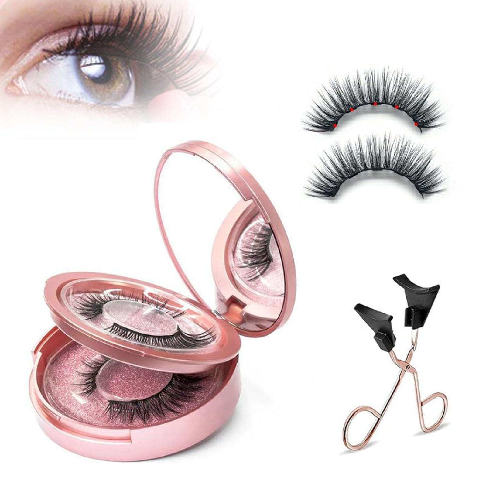 Bellaire Magnetic Lashes, Bellaire Magnetic Eyelashes, Bellaire Bella Magnetic Lashes, Magnetic Eyelashes Natural Look, Reusable Magnetic Eyelashes (Long)