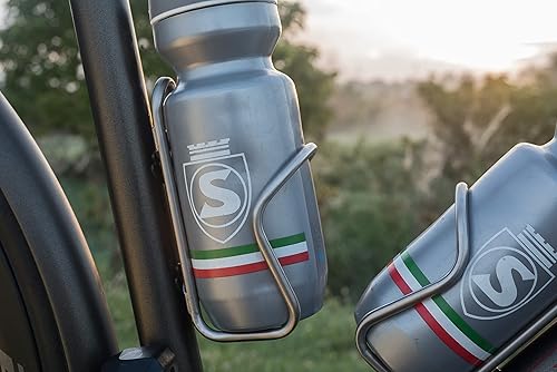 Miniatura 4 de SILCA Sicuro - Jaula para botella de agua de titanio, jaulas para bicicleta con ajuste de 0.827 in hacia delanteAFT, más ligera que el acero y más