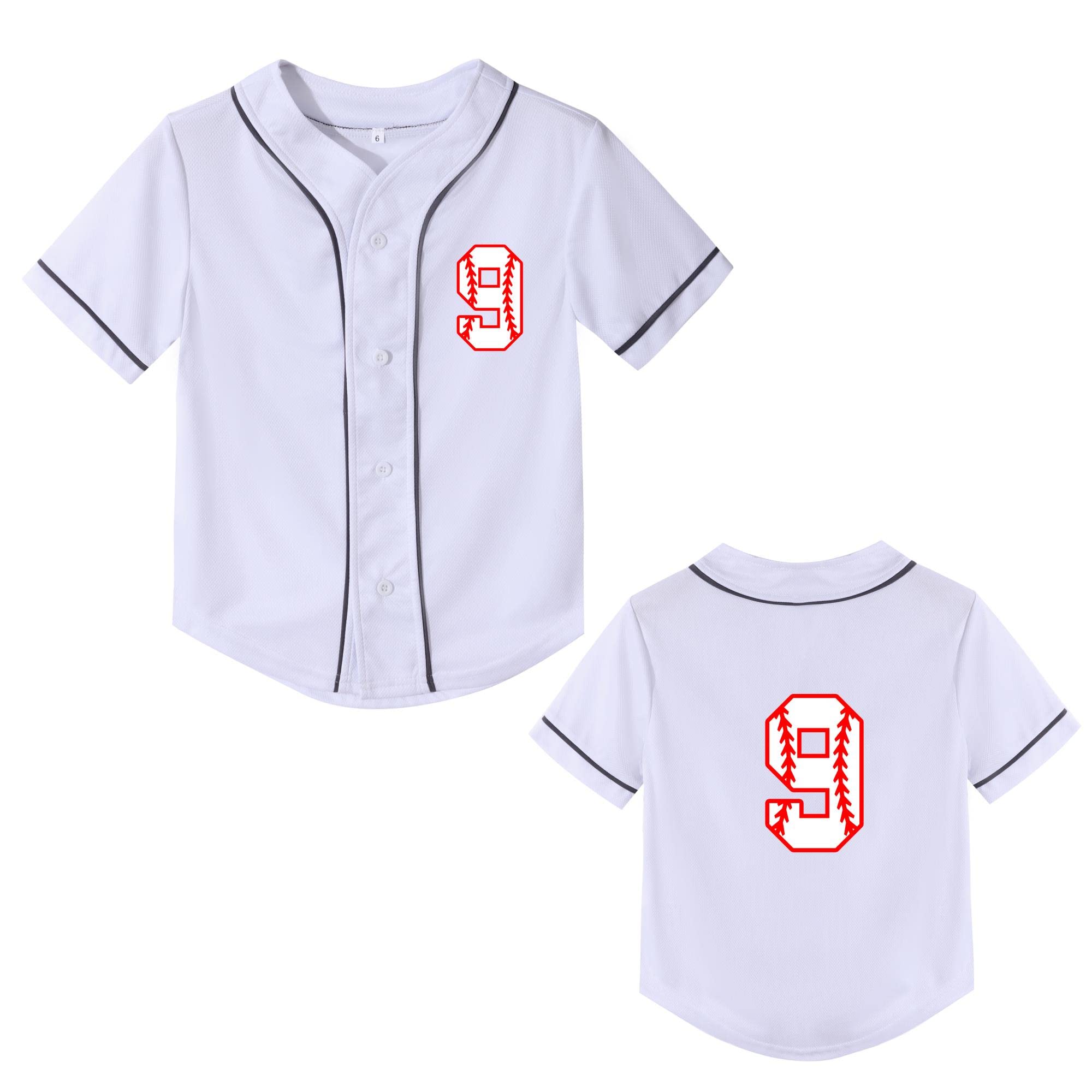 Yuji Itadori Kids Baseball Birthday Shirt 7th 8th 9th 10th Year Old Toddler Boys Girls Shirts Birthday Clothes
