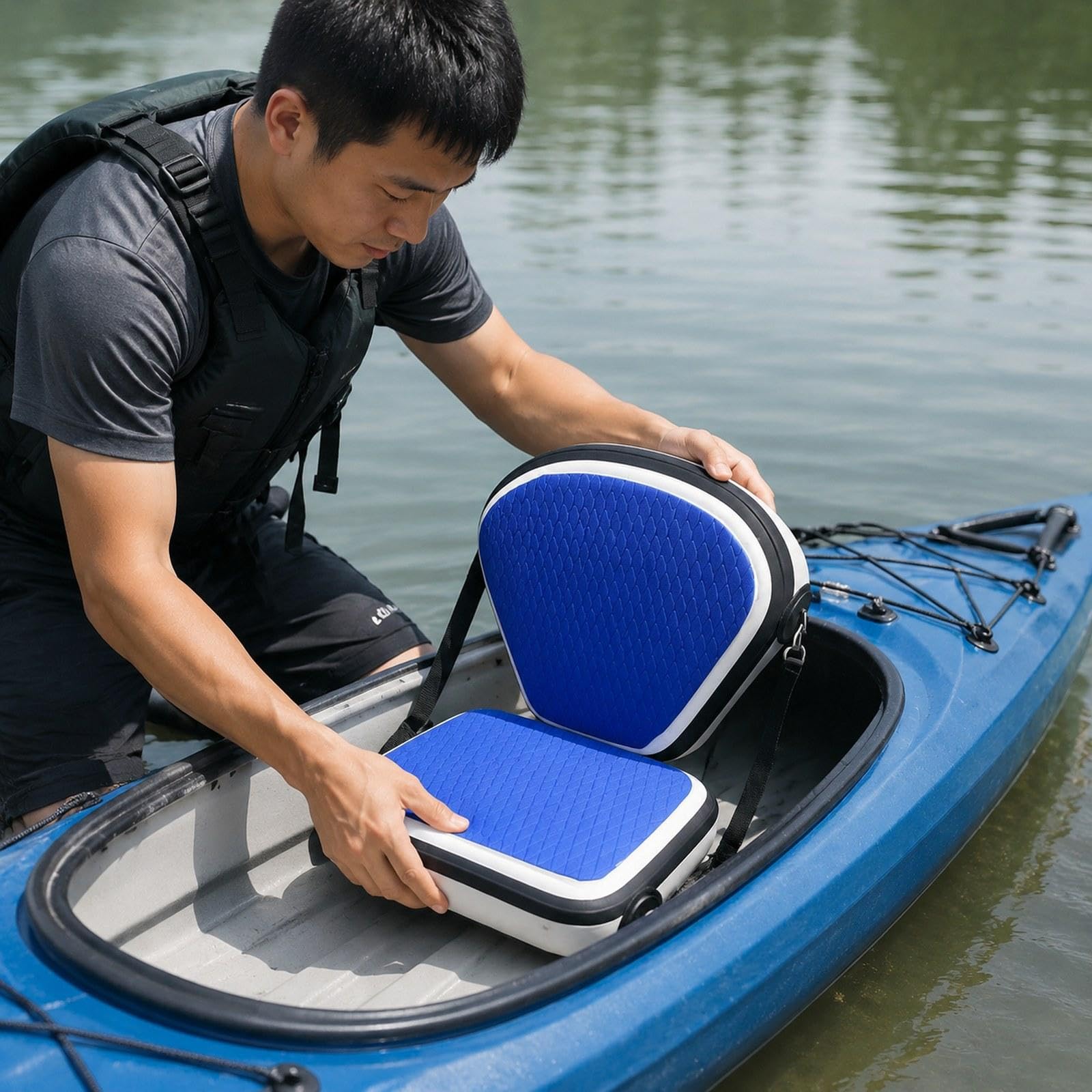 Asiento Hinchable para Kayak, Accesorio Práctico Y Versátil para Tablas de Paddle Surf.