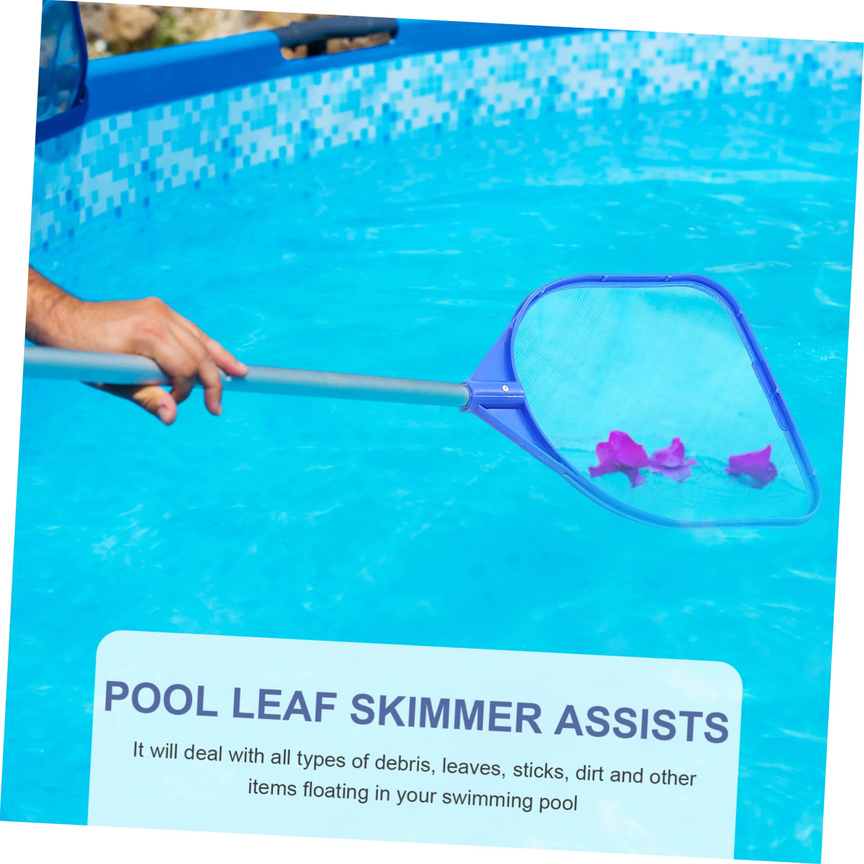 SUPVOX 3 Piezas Red de Limpieza de Piscinas Cosas de Piscina bañera Suelo Red recogehojas Piscina Limpieza Piscina Red de Pala para Piscina Redes de alberca para Limpieza el plastico Blue