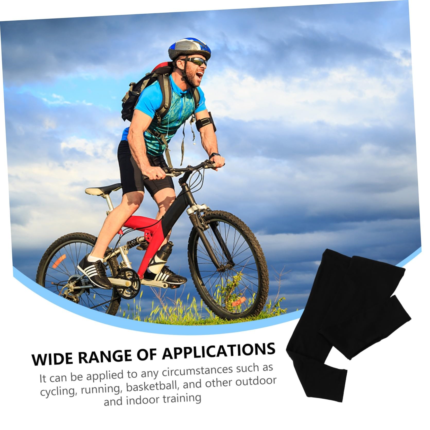 INOOMP 3 Paar Kompressions Wadenmanschetten Outdoor Beinmanschetten Fahrrad Kniewärmer Knieschutz Pelzige Fahrradbeine Fleece Damen Fahrrad Beinmanschette Sport