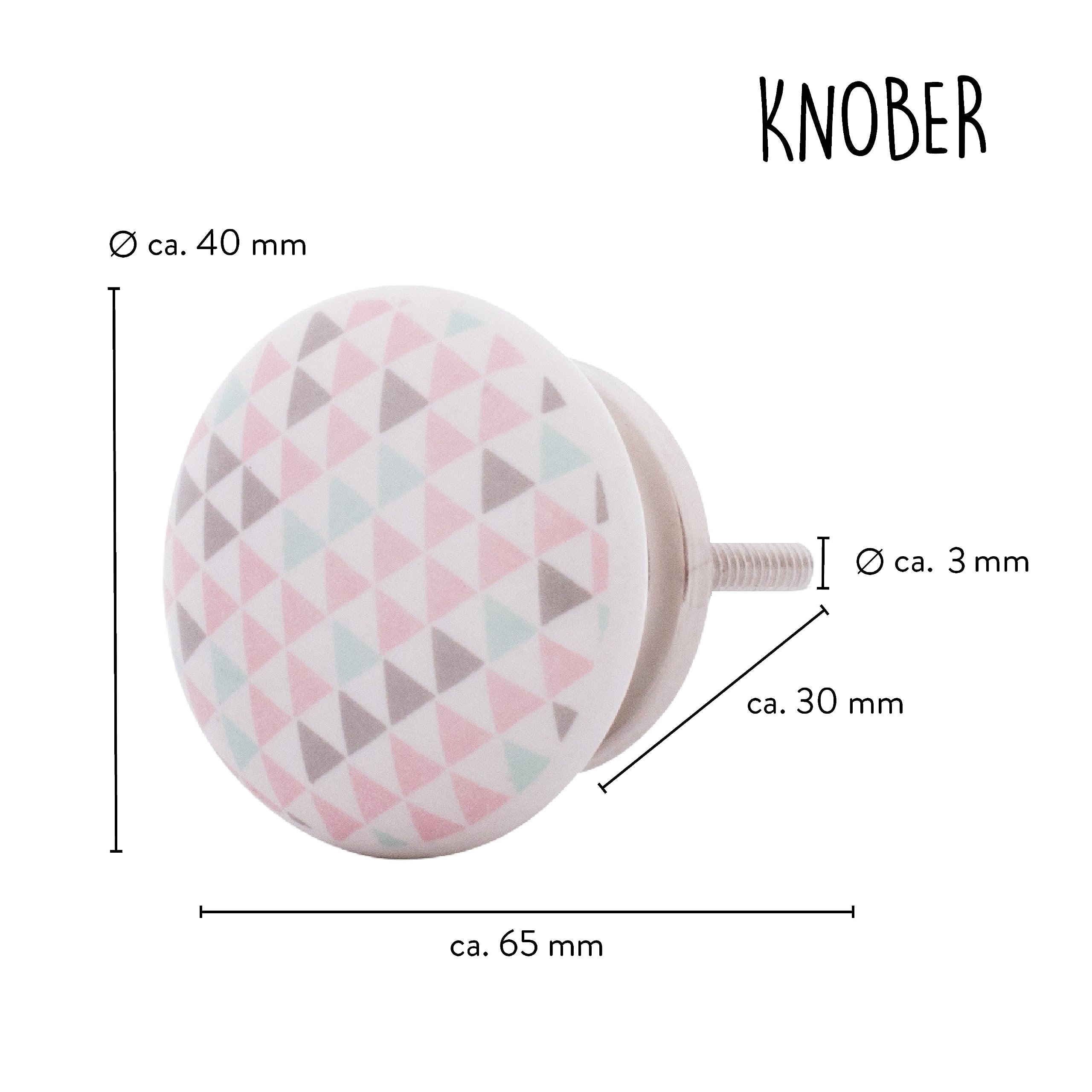 20 X pomelli per mobili in ceramica decorati per armadi e cassetti