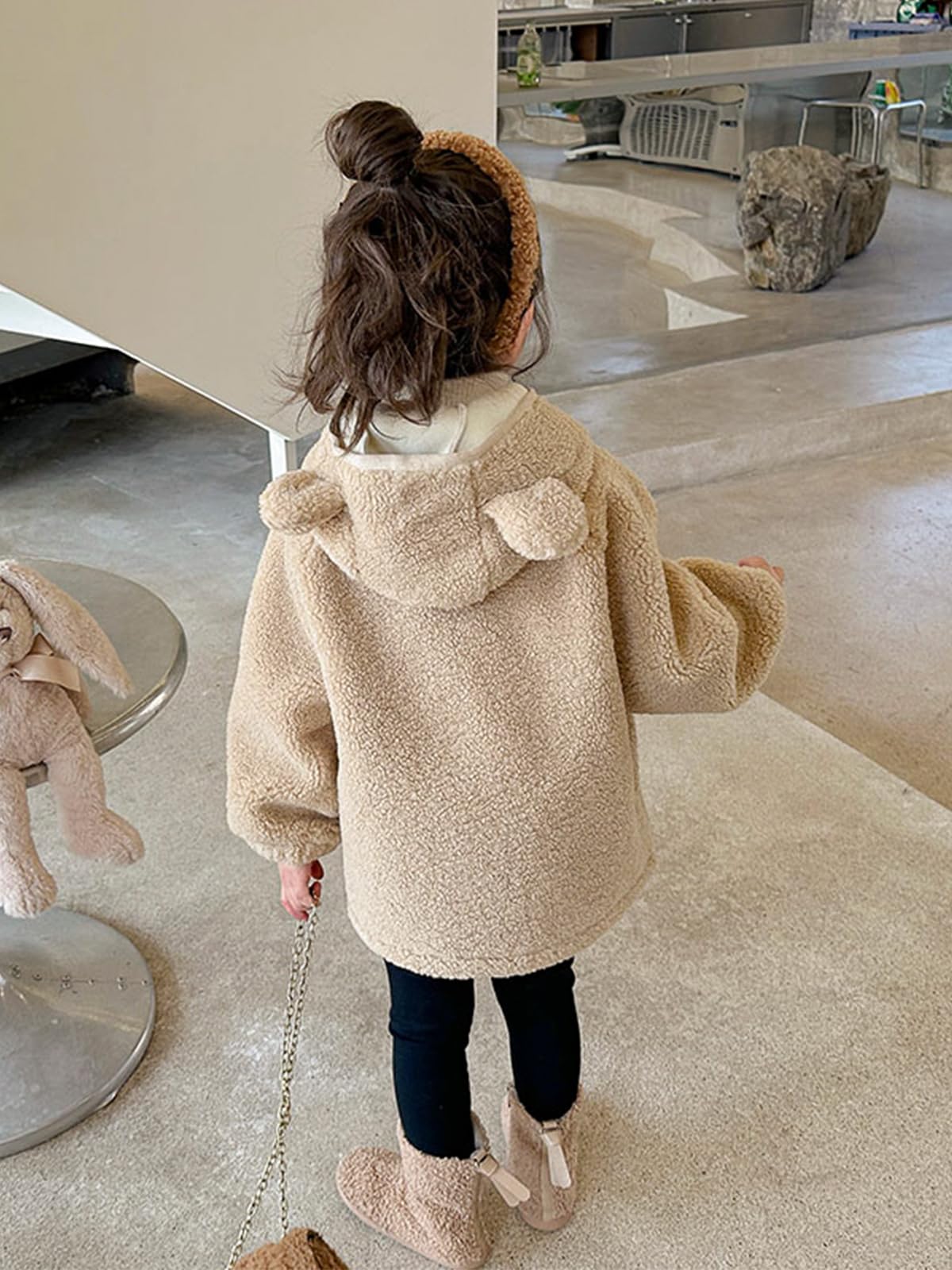 Miipat Bambina Ragazza Cappotto Cappotti con Cerniera Giacca con Cappuccio Ragazza Vestiti Invernali Caldi Abbigliamento per le Bambine